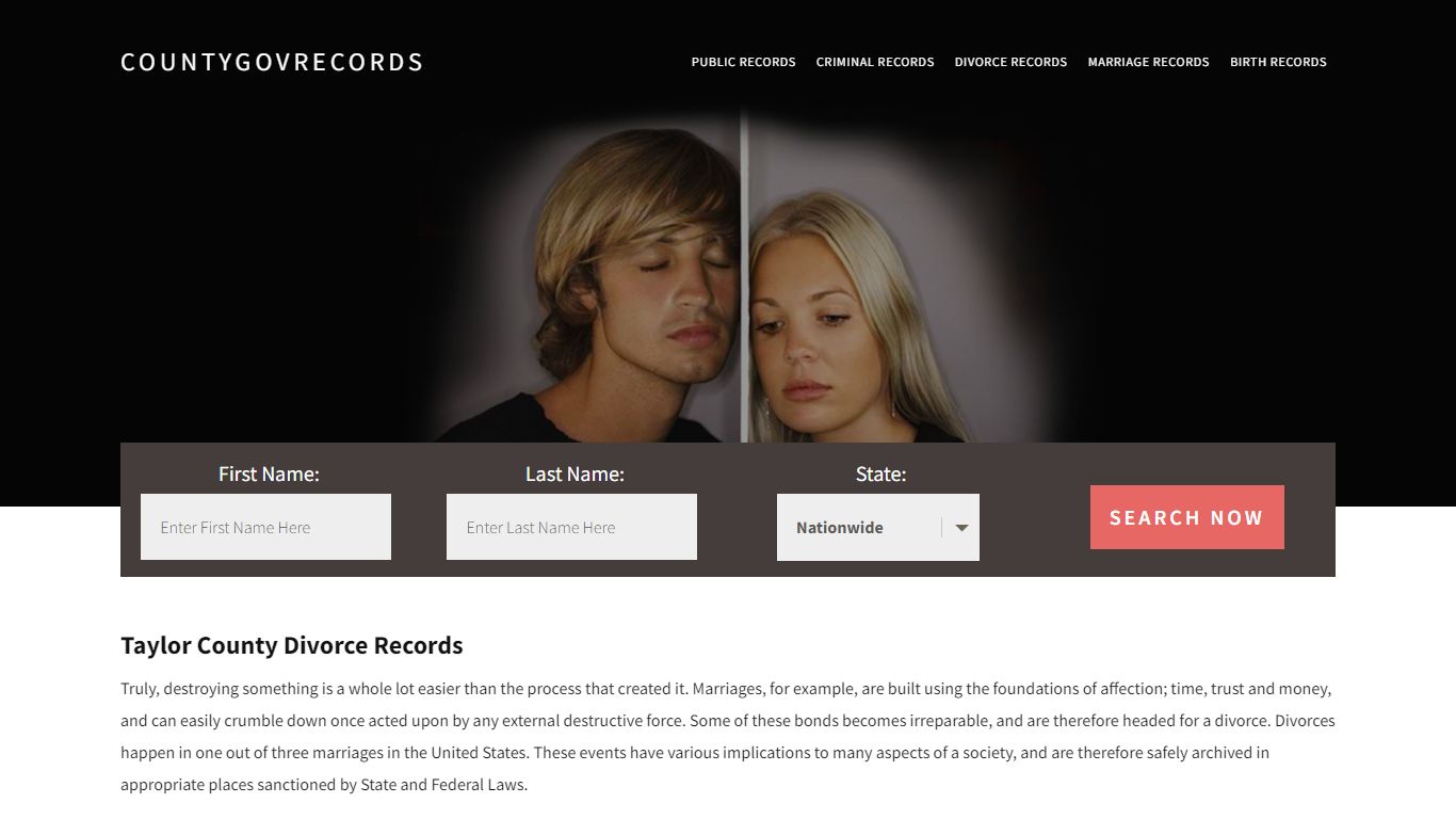 Taylor County Divorce Records | Enter Name and Search|14 Days Free